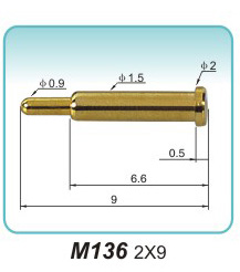 弹簧接触针M136 2X9